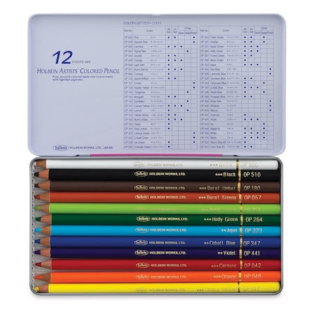 Holbein Colored Pencil - Set of 12 and 24 and 36 Colors