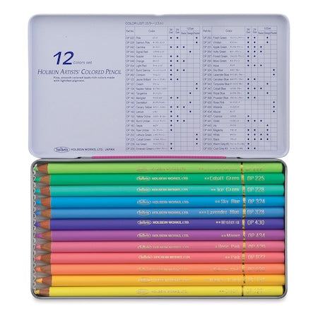 Holbein Colored Pencil - Set of 12 and 24 and 36 Colors