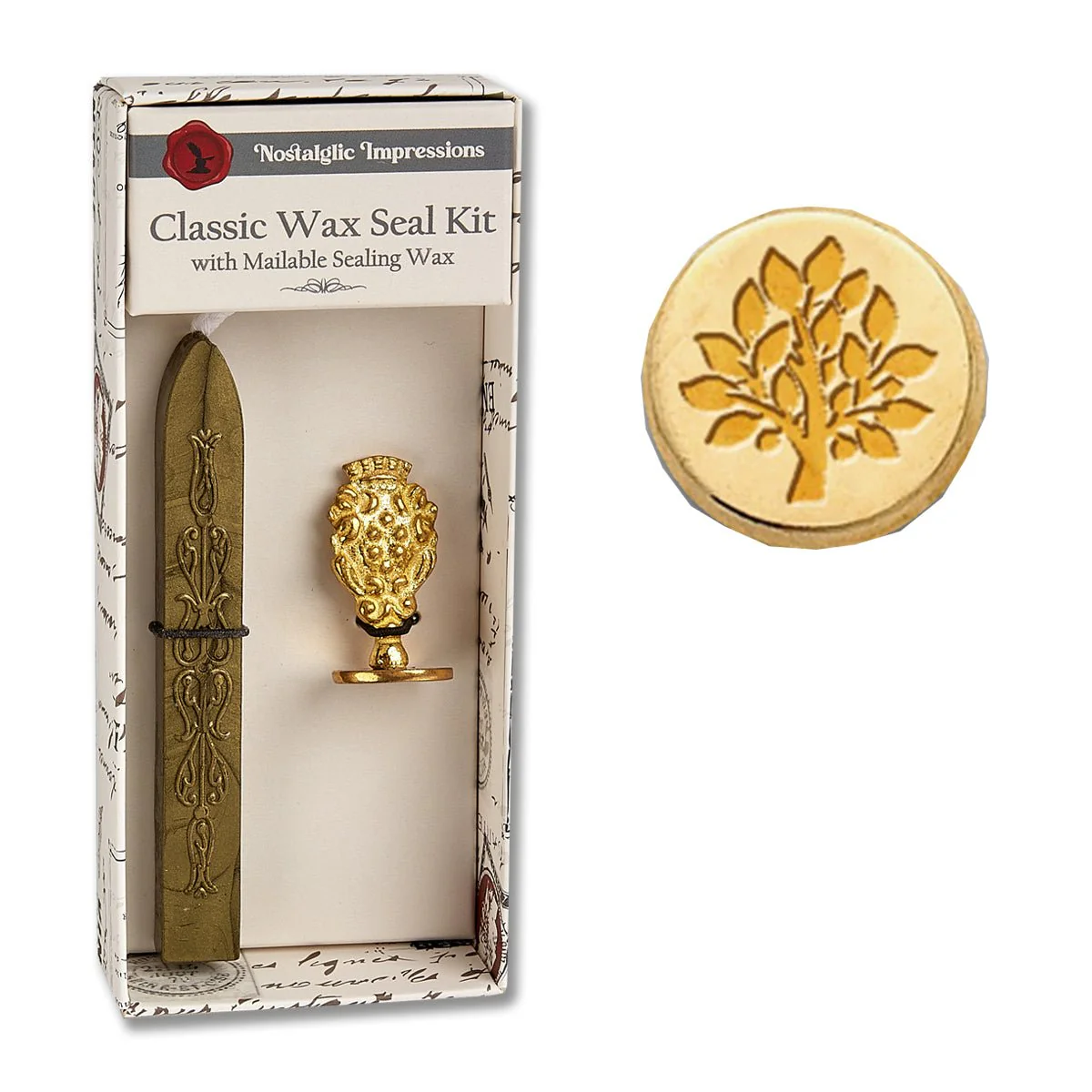 Nostalgic Impressions Classic Wax Seal Kit with a tree design on a white background