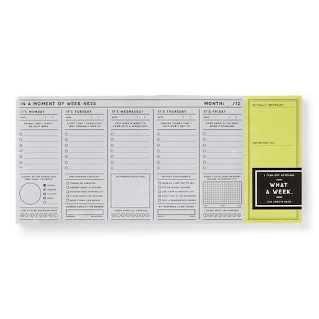 In a Moment of Weekness Desk Calendar, 2-Pad Set