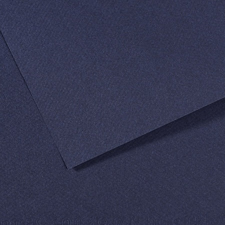 A collection of Canson Mi-Teintes paper sheets in various colors arranged in a fan-like spread. They appear to be medium-weight and have a textured surface.