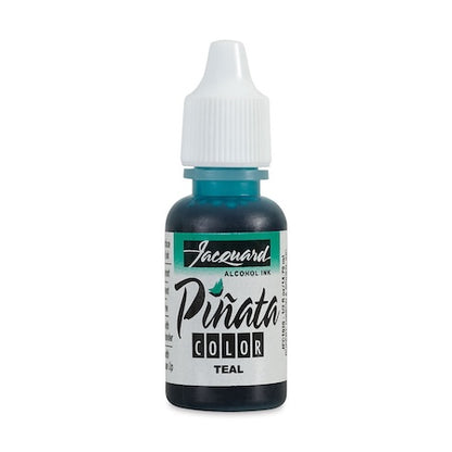 Bottle of Jacquard Alkohol Ink in Teal color on a white background
