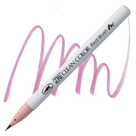 Kuretake Zig Clean Color Real Brush Marker, Blossom Pink