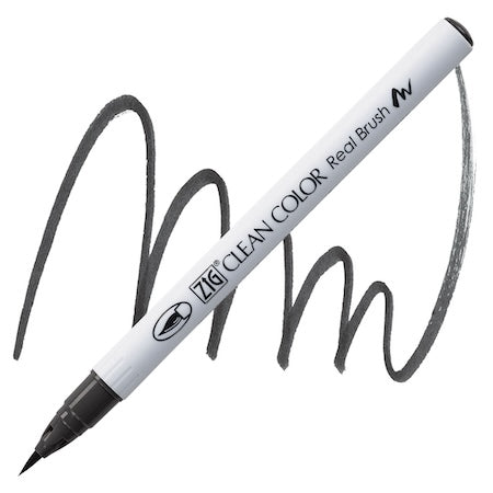 Kuretake Zig Clean Color Real Brush Marker, Cool Gray 6