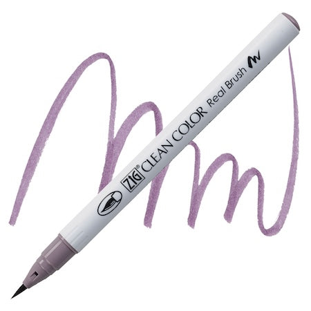 Kuretake Zig Clean Color Real Brush Marker, Plum Mist