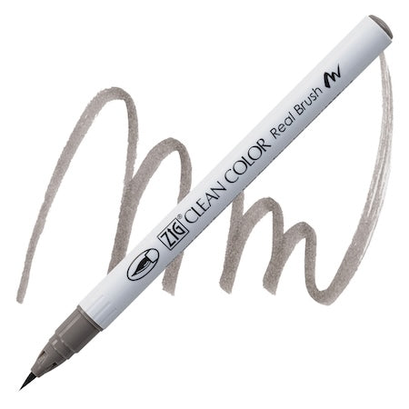Kuretake Zig Clean Color Real Brush Marker, Warm Gray 4
