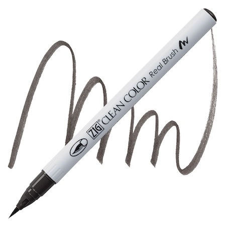 Kuretake Zig Clean Color Real Brush Marker, Warm Gray 6