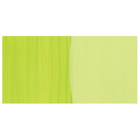 Two green color swatches on a white background