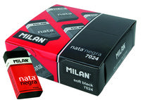 Milan product packaging with a red and black box