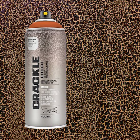 Montana Cans CRACKLE EFFECT Spray Paint, 400ml, Copper Brown