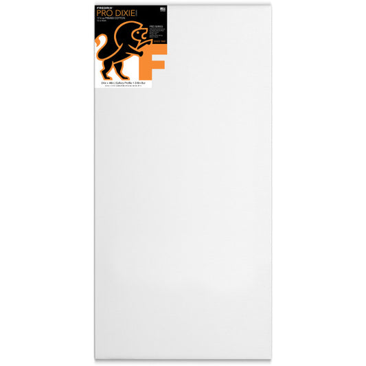 PRO Series Dixie 17.5 oz. Primed Cotton Stretched Canvas, Gallery 1-3/8" Bar Sizes, 24" x 48"
