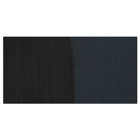 Two black rectangular objects on a white background