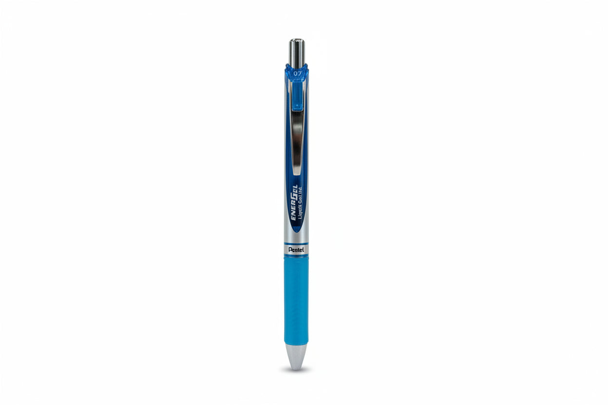 Pentel Energel Light Blue Pen at Huntsville Art Supplies