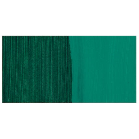 Two shades of green side by side on a white background