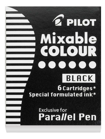 Pilot Parallel Pens Refill Cartridge Black - 6 pack