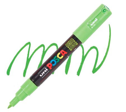 posca pc 1m mrker extra fine tapered bullet tip apple green