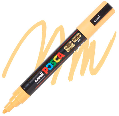 posca pc 5m marker medium bullet tip apricot