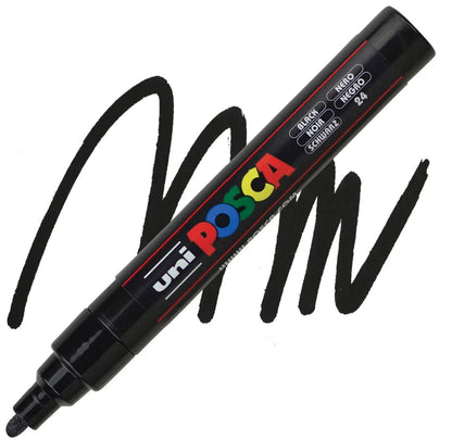 posca pc 5m marker medium bullet tip black