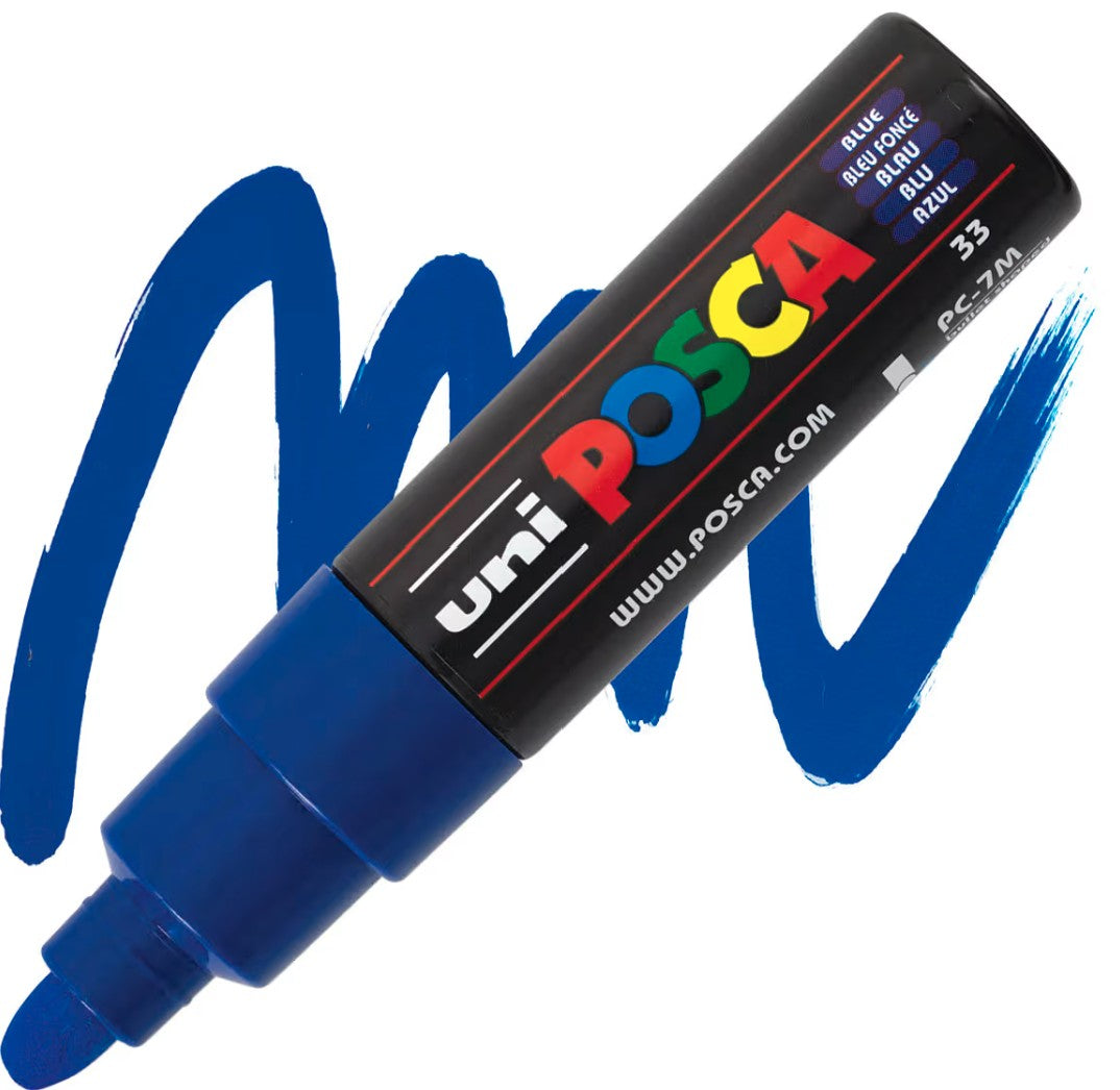 posca pc 7m marker blue