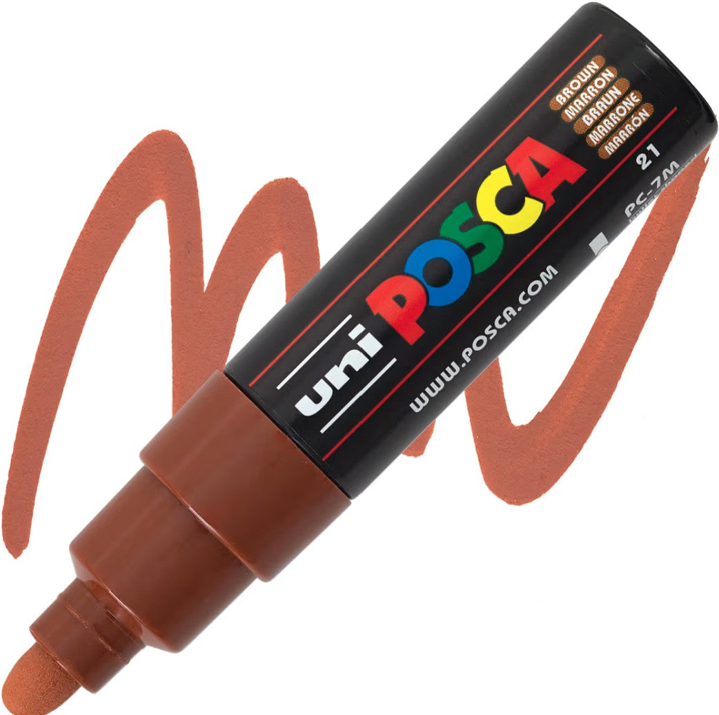 posca pc 7m marker brown