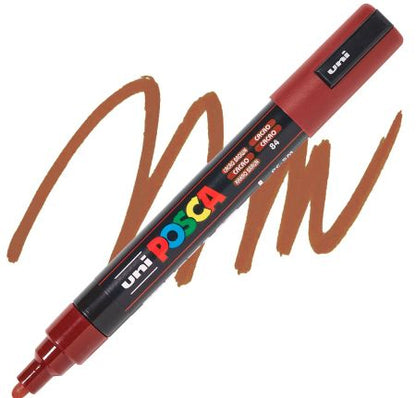 posca pc 5m marker medium bullet tip cacao brown