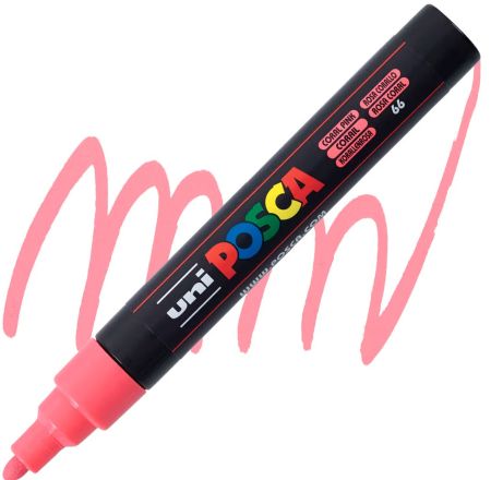 posca pc 5m marker medium bullet tip coral pink