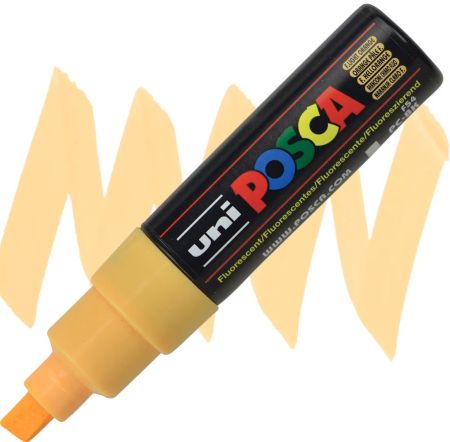 posca pc 8k marker fluorescent light orange
