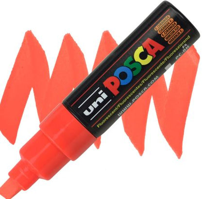 posca pc 8k marker fluorescent orange