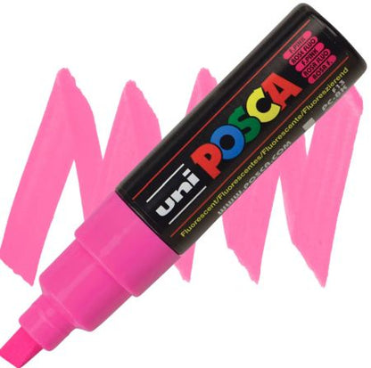posca pc 8k marker fluorescent pink