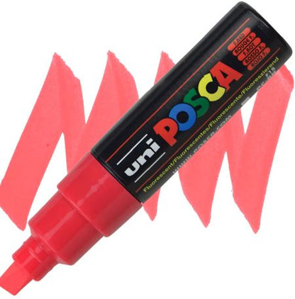 posca pc 8k marker fluorescent red