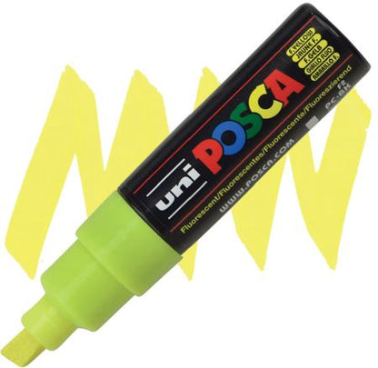 posca pc 8k marker fluorescent yellow