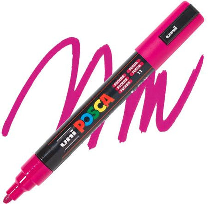 posca pc 5m marker medium bullet tip fuchsia