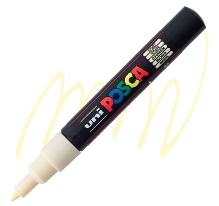 posca pc 1m marker extra fine tapered bullet tip ivory