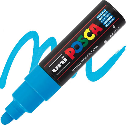 posca pc-7m marker bullet tip light blue