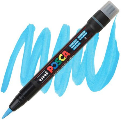 posca pcf 350 marker light blue