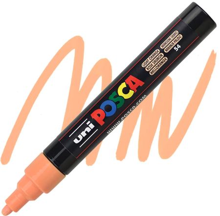posca pc 5m marker medium bullet tip light orange