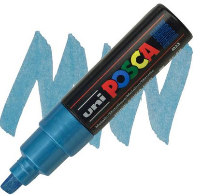 posca pc 8k marker metallic blue