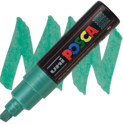 posca pc 8k marker metallic green