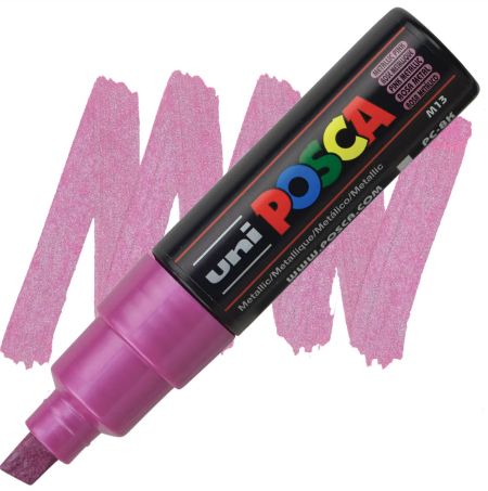 posca pc 8k marker metallic pink
