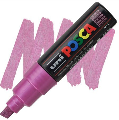 posca pc 8k marker metallic pink
