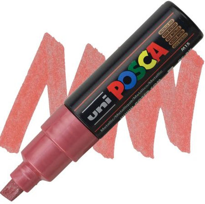 posca pc 8k marker metallic red