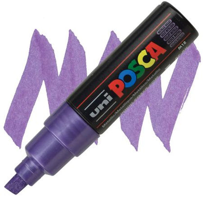 posca pc 8k marker metallic violet