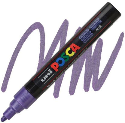 posca pc 5m marker medium bullet tip metallic violet