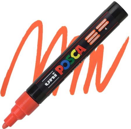 posca pc 5m marker medium bullet tip orange