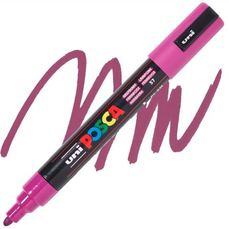 posca pc 5m marker medium bullet tip raspberry