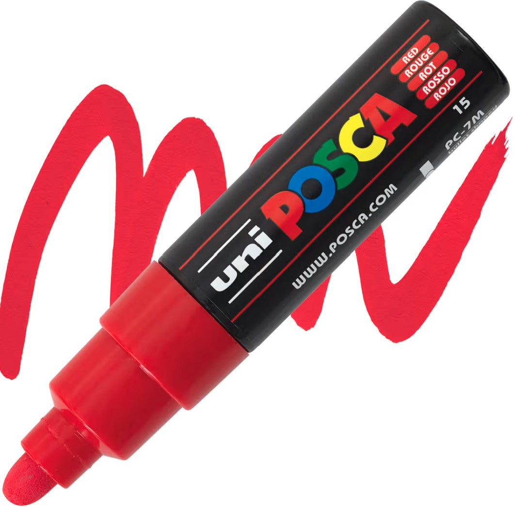 posca pc-7m marker bullet tip red