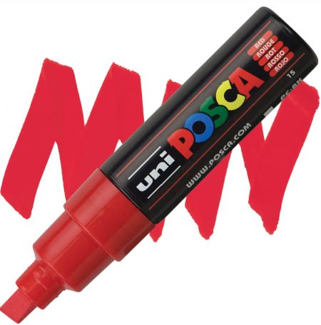posca pc 8k marker red