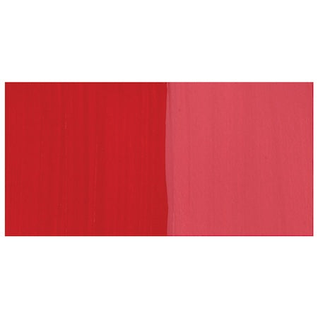 Two horizontal red color swatches on a white background