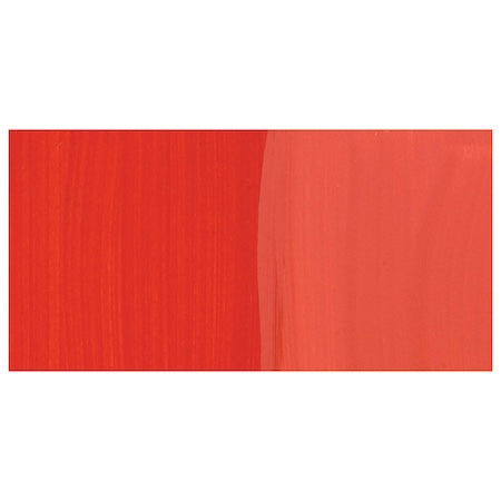 Two shades of red side by side on a white background