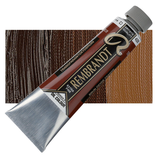 Rembrandt Artists' Oil Color - Transparent Oxide Brown, 40 ml tube